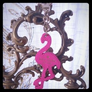 Kate Spade Flamingo Keychain Key Fob